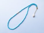 turquoise beads necklaceの画像