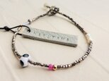 送料無料シードパール×フランスアンティークglassbracelet(mizutama)の画像