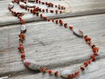 Ocean Red Gems　Long Necklace　あかのかいじゅねっくれすの画像