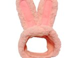 ピンクウサギのかぶりもの（帽子）の画像