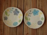 flower plate　ｰblue&yellowｰの画像