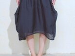 balloon skirt / navyの画像