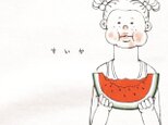 半袖 Tシャツ 『スイカホオバル』 メンズ レディースの画像