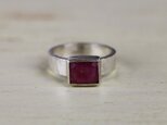 古代スタイル　天然ルビー　指輪　9.5号