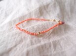送料無料 ピンクコーラルのブレスレット