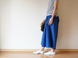 Cotton typewriter wide pants LADY'S BLUEの画像