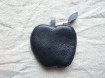リンゴのコインケース(黒)の画像