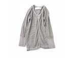 u neck l/s tee（gray)