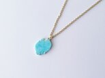 14kgf Sleeping beauty turquoise necklaceの画像