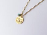 stamped charm necklace/ SUN CHILDの画像