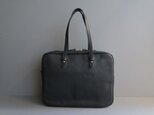 ＜K様ご注文作品＞A4 rectangle bag (black)の画像