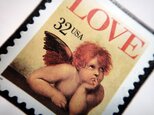 アメリカ「1995年LOVE切手」ブローチ