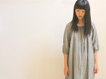 リネン＊ギャザーワンピース＊グレー