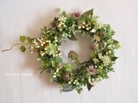 ベリーとくるくる茎のアリウム：wreathの画像