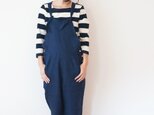 Linen Salopette LADY'S NAVYの画像