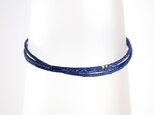 14KGF Lapis Lazuli Triple Braceletの画像