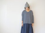 Cotton Border drop shoulder cut-sew LADY'Sの画像