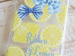 リボンとレモンのiPhoneケースの画像