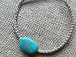 天然石ターコイズ＊シンプル結び