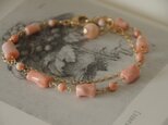 桃色珊瑚のブレスレット