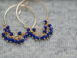 Sale！！ラピスラズリのオリエンタルシャンデリアピアス