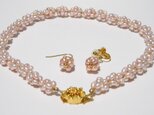 Sale! 淡水ピンクパール ネックレス イヤリング or ピアスの画像