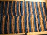 古布裂き織りマットの画像
