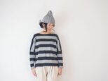 Waffle Border drop shoulder cut-sew LADY'Sの画像