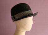 黒の麦わらキャップ Black Gigi ブラック ジジの画像