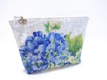 紫陽花　ファスナー　ポーチ（Ⅲ）