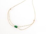 ５月誕生石エメラルドのネックレス