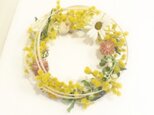 再販・Wreath ミモザと春のお花の画像