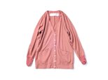 twist cardigan (grayish pink)