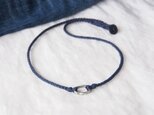 Pewter Ring Short Necklace（Navy）の画像