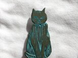 bronze cat broochの画像