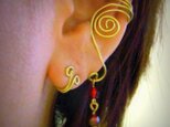 brass spiral ear cuffの画像