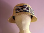 こつばの麦わら帽子 Marie Stripe マリー ストライプの画像