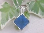 バミューダブルーフローライト*925レースペンダント