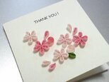 THANK YOU カード：ピンクのさくらの画像