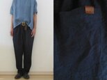 インディゴリネン　 ゆるりパンツ