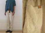 ヘンプ アイボリー ゆるりパンツの画像