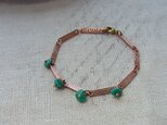 Vintage Copper Bracelet＊ターコイズブレスレット＊コパーブレスレット＊no.14の画像