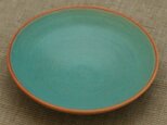 【SOLD OUT】陶器：トルコブルー（マット）の皿の画像
