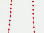 真っ赤なネックレス　51㎝の画像