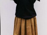 正絹着物リメイク：タックスカート　の画像