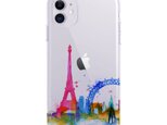 Paris☆iPhone ケース iPhone 全機種対応 耐衝撃型可 透明 ソフト スマホケース カバー C120の画像