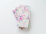 [受注制作]手帳型スマホケース「ピンクとミズイロの、木漏れ日」の画像