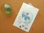 アートカード「金魚」Bl 封筒つきの画像