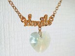 ハートのSmileペンダント・クリソライトオパール