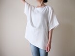 ダブルガーゼ（綿100%）のシャツ（ホワイト）の画像